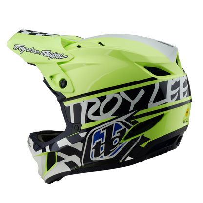 Casco MTB TROY LEE DESIGNS D4 POLYACRYLITE MIPS FIFTY 50 Amarillo/Azul