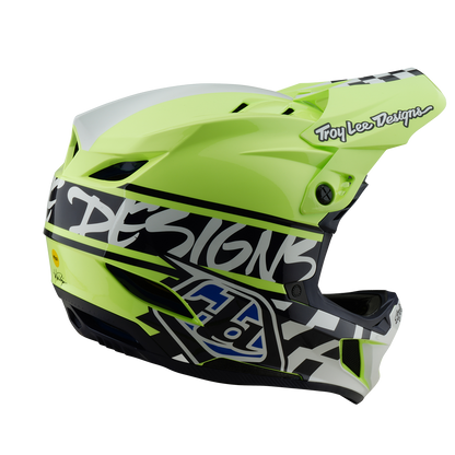 Casco MTB TROY LEE DESIGNS D4 POLYACRYLITE MIPS FIFTY 50 Amarillo/Azul