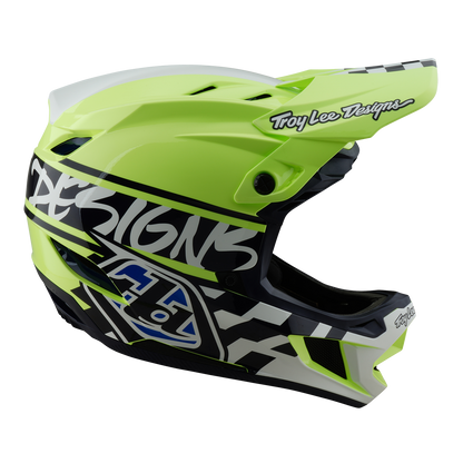 Casco MTB TROY LEE DESIGNS D4 POLYACRYLITE MIPS FIFTY 50 Amarillo/Azul