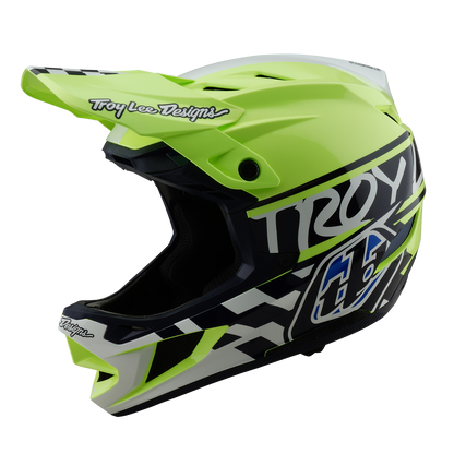 Casco MTB TROY LEE DESIGNS D4 POLYACRYLITE MIPS FIFTY 50 Amarillo/Azul