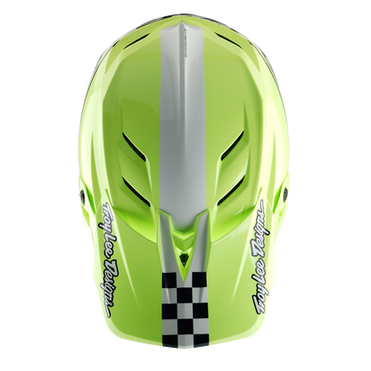 Casco MTB TROY LEE DESIGNS D4 POLYACRYLITE MIPS FIFTY 50 Amarillo/Azul