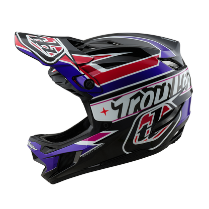 Casco MTB TROY LEE DESIGNS D4 POLYACRYLITE MIPS LINEAR Negro