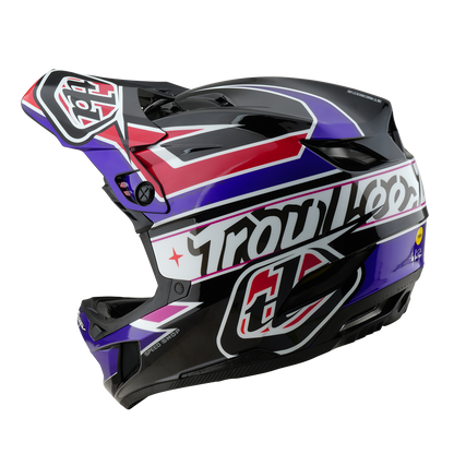 Casco MTB TROY LEE DESIGNS D4 POLYACRYLITE MIPS LINEAR Negro