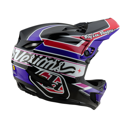 Casco MTB TROY LEE DESIGNS D4 POLYACRYLITE MIPS LINEAR Negro