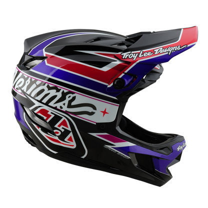 Casco MTB TROY LEE DESIGNS D4 POLYACRYLITE MIPS LINEAR Negro