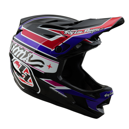Casco MTB TROY LEE DESIGNS D4 POLYACRYLITE MIPS LINEAR Negro