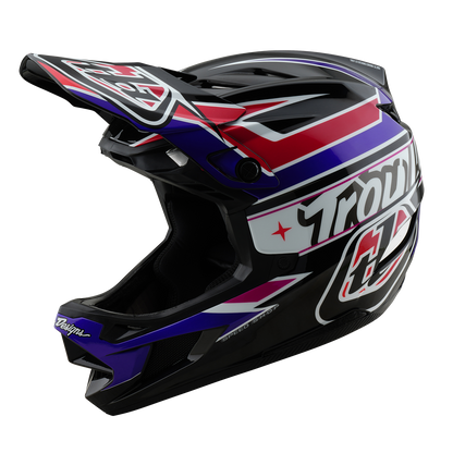 Casco MTB TROY LEE DESIGNS D4 POLYACRYLITE MIPS LINEAR Negro