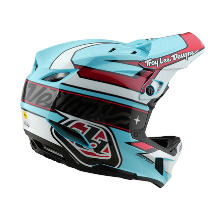 Casco MTB TROY LEE DESIGNS D4 POLYACRYLITE MIPS LINEAR Azul