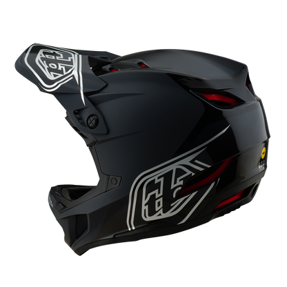 Casco MTB TROY LEE DESIGNS D4 POLYACRYLITE MIPS SHADOW Negro