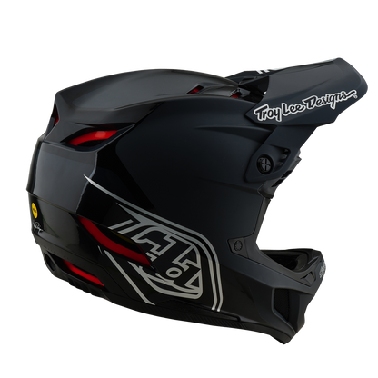 Casco MTB TROY LEE DESIGNS D4 POLYACRYLITE MIPS SHADOW Negro