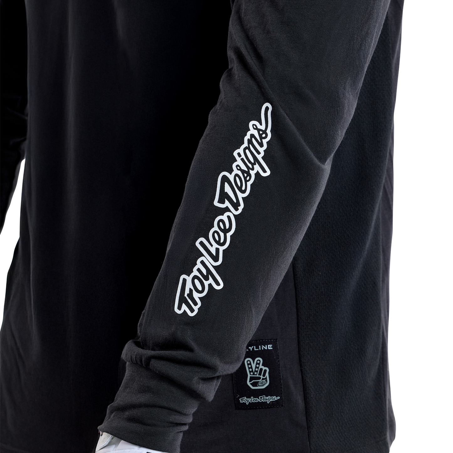 TROY LEE DESIGNS SKYLINE RIDE TEE SIGNATURE Maillot Manga Larga Negro 2025