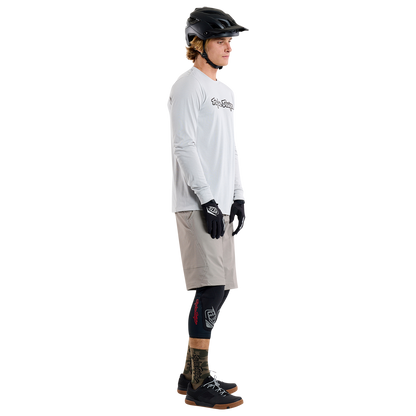 Maillot TROY LEE DESIGNS SKYLINE RIDE TEE SIGNATURE Mangas Largas Gris
