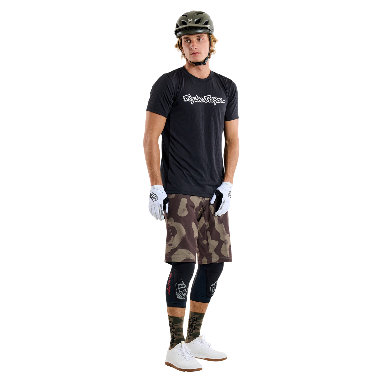TROY LEE DESIGNS SKYLINE RIDE TEE SIGNATURE Maillot Manga Corta Negro 2025