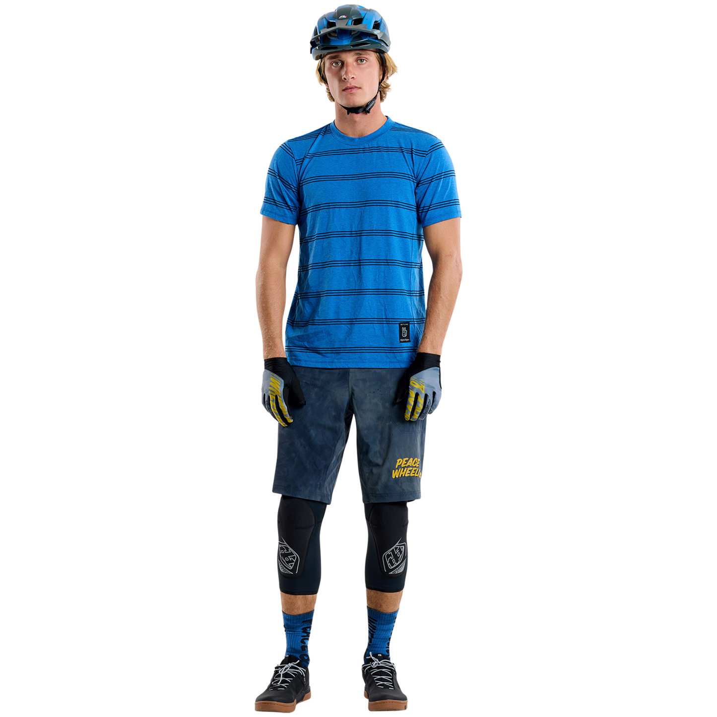 TROY LEE DESIGNS SKYLINE RIDE TEE WASH OUT Jersey Manga Corta Azul 2025