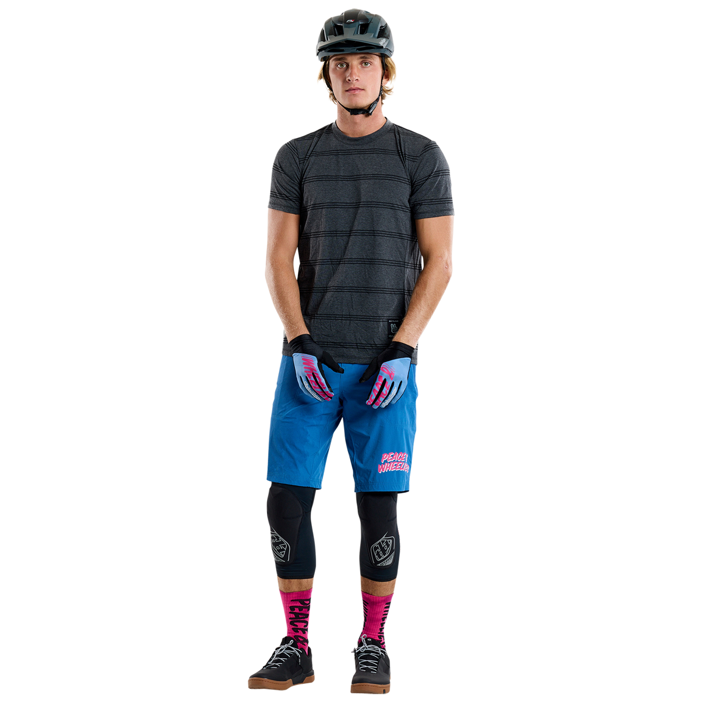 TROY LEE DESIGNS SKYLINE RIDE TEE WASH OUT Maillot manga corta Gris 2025