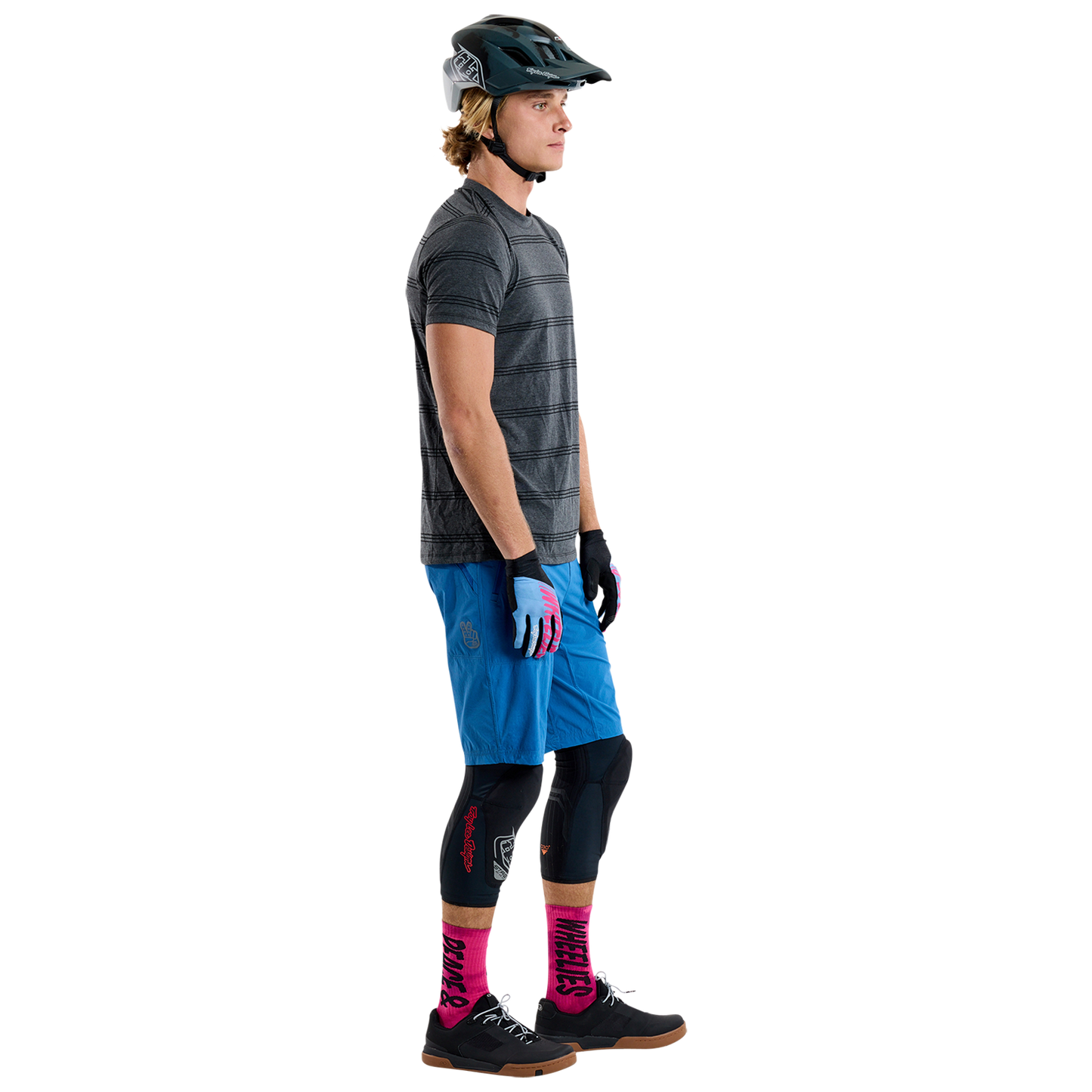 TROY LEE DESIGNS SKYLINE RIDE TEE WASH OUT Maillot manga corta Gris 2025
