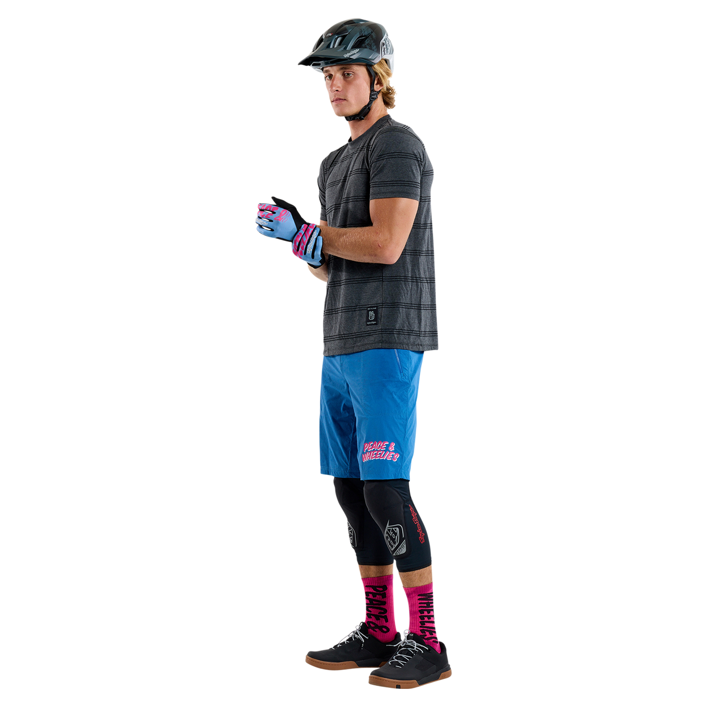 TROY LEE DESIGNS SKYLINE RIDE TEE WASH OUT Maillot manga corta Gris 2025