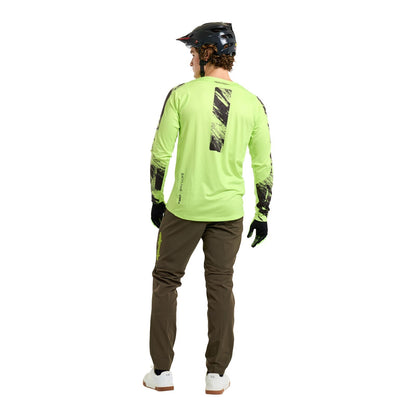 Maillot TROY LEE DESIGNS SKYLINE CHILL ROCKSLIDE Mangas Largas Amarillo