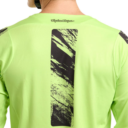 Maillot TROY LEE DESIGNS SKYLINE CHILL ROCKSLIDE Mangas Largas Amarillo