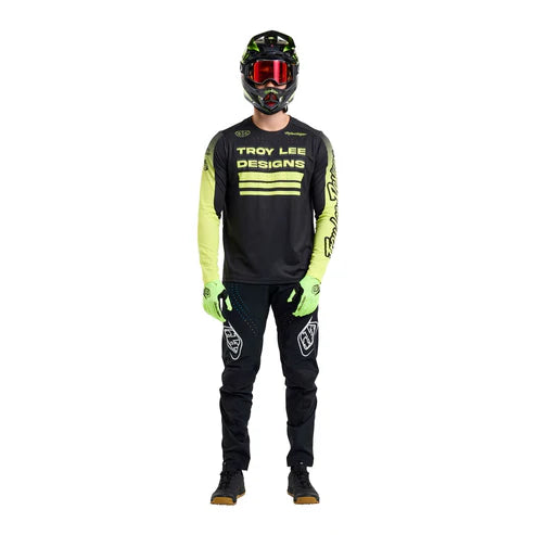 Maillot de manga larga TROY LEE DESIGNS SPRINT Negro/Amarillo