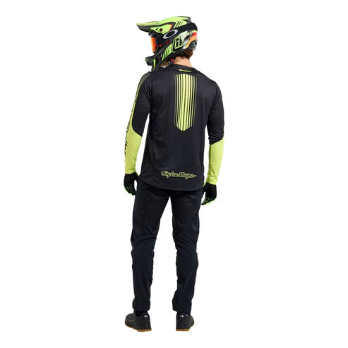 Maillot de manga larga TROY LEE DESIGNS SPRINT Negro/Amarillo