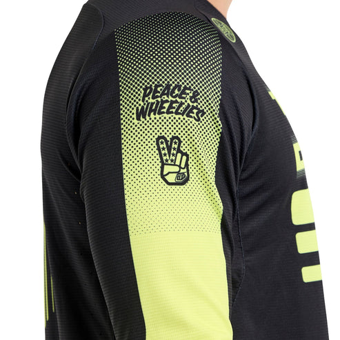 Maillot de manga larga TROY LEE DESIGNS SPRINT Negro/Amarillo