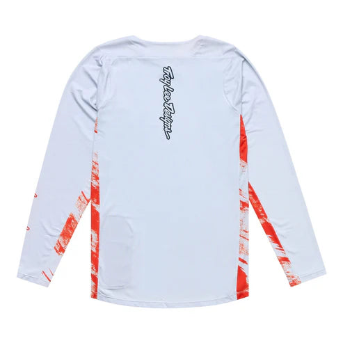 Maillot de manga larga TROY LEE DESIGNS SKYLINE Blanco/Rojo