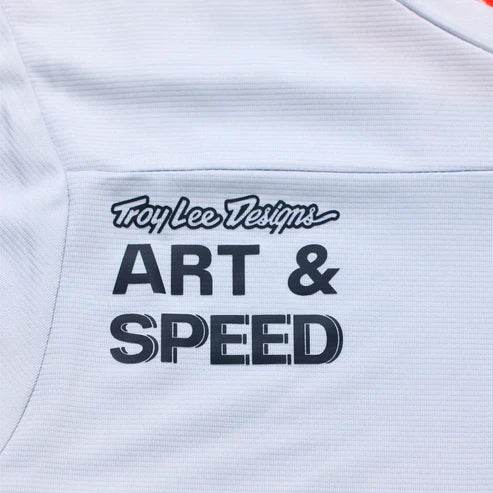 Maillot de manga larga TROY LEE DESIGNS SKYLINE Blanco/Rojo