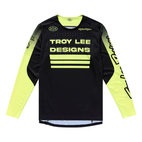 Maillot de manga larga TROY LEE DESIGNS SPRINT Negro/Amarillo