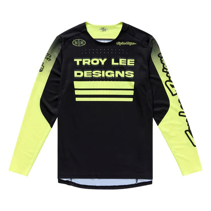 Maillot TROY LEE DESIGNS SPRINT Mangas Largas Negro/Amarillo