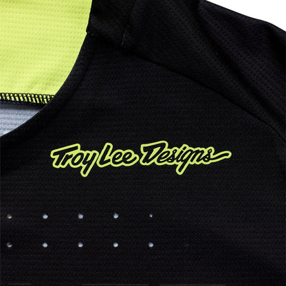 Maillot TROY LEE DESIGNS SPRINT Mangas Largas Negro/Amarillo