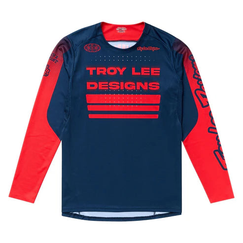 Maillot de manga larga TROY LEE DESIGNS SPRINT Azul/Rojo