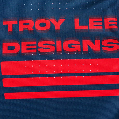 Maillot de manga larga TROY LEE DESIGNS SPRINT Azul/Rojo