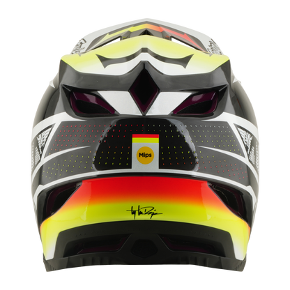 Casco MTB TROY LEE DESIGNS D4 CARBON MIPS Lined Up Negro/Amarillo
