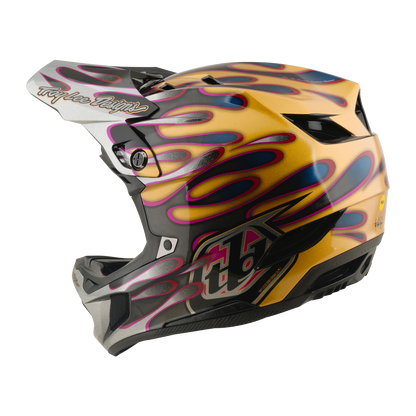 Casco MTB TROY LEE DESIGNS D4 CARBON MIPS Overspray Dorado/Negro