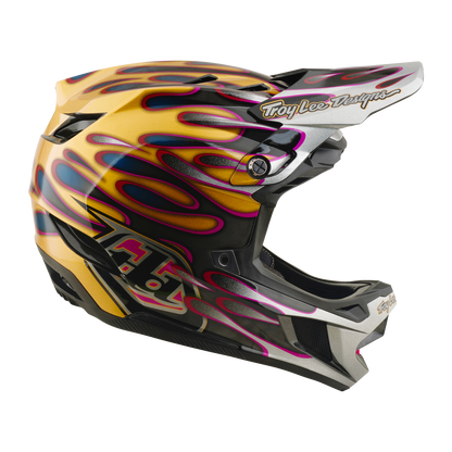 Casco MTB TROY LEE DESIGNS D4 CARBON MIPS Overspray Dorado/Negro
