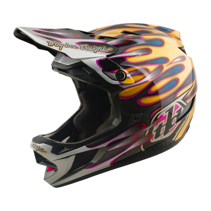 Casco MTB TROY LEE DESIGNS D4 CARBON MIPS Overspray Dorado/Negro