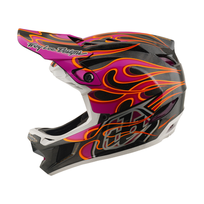 Casco MTB TROY LEE DESIGNS D4 CARBON MIPS Torched Carbon/Magenta