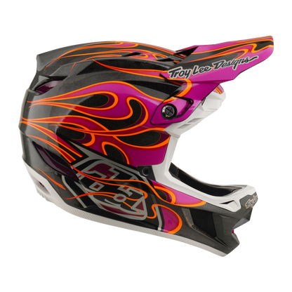 Casco MTB TROY LEE DESIGNS D4 CARBON MIPS Torched Carbon/Magenta