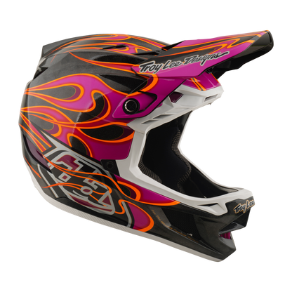 Casco MTB TROY LEE DESIGNS D4 CARBON MIPS Torched Carbon/Magenta