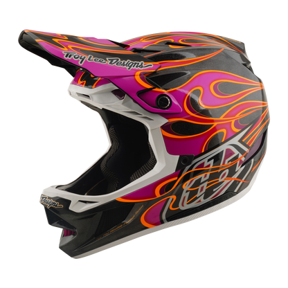Casco MTB TROY LEE DESIGNS D4 CARBON MIPS Torched Carbon/Magenta