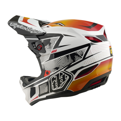 Casco MTB TROY LEE DESIGNS D4 COMPOSITE MIPS LINED UP Blanco