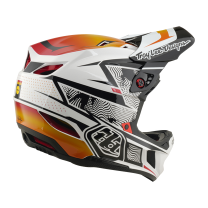 Casco MTB TROY LEE DESIGNS D4 COMPOSITE MIPS LINED UP Blanco
