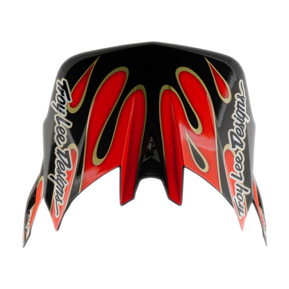 Casco de MTB TROY LEE DESIGNS D4 COMPOSITE MIPS OVERSPRAY Blanco/Rojo