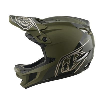 Casco MTB TROY LEE DESIGNS D4 POLYACRYLITE MIPS SHADOW BEETLE Kaki