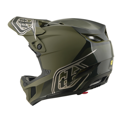 Casco MTB TROY LEE DESIGNS D4 POLYACRYLITE MIPS SHADOW BEETLE Kaki