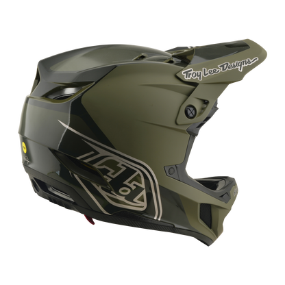 Casco MTB TROY LEE DESIGNS D4 POLYACRYLITE MIPS SHADOW BEETLE Kaki