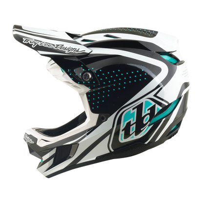 Casco MTB TROY LEE DESIGNS D4 POLYACRYLITE MIPS THE LINE Charcoal/Blanco