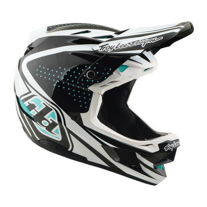Casco MTB TROY LEE DESIGNS D4 POLYACRYLITE MIPS THE LINE Charcoal/Blanco