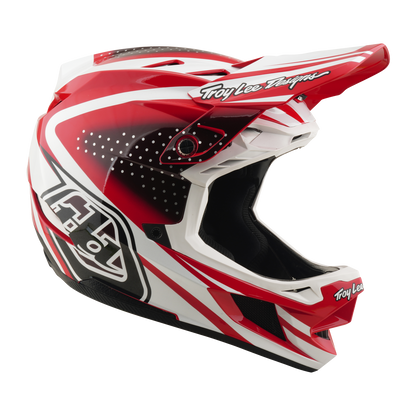 Casco MTB TROY LEE DESIGNS D4 POLYACRYLITE MIPS THE LINE Rojo/Blanco